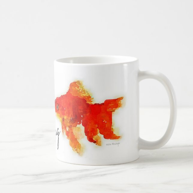 "Behalten Sie einfach Schwimmen" Kaffeetasse (Rechts)