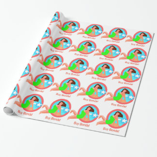 Behalten Sie EM-Fliegen Geschenkpapier
