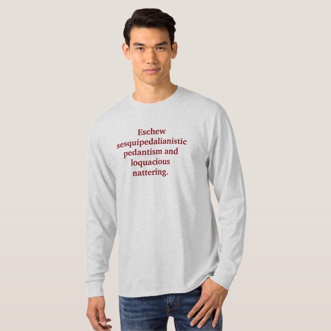 behalten Sie es einfach T-Shirt (Vorne ganz)