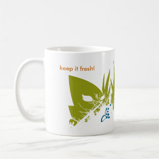 behalten Sie es frische große Tasse