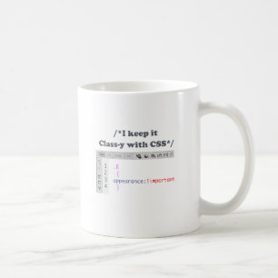 "Behalten Sie es nobler" CSS-Spaß Kaffeetasse