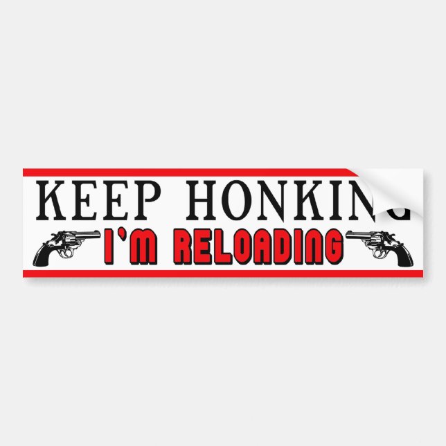 Behalten Sie Honking Autoaufkleber (Vorne)