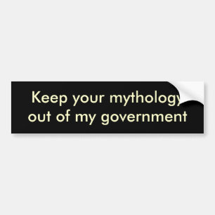 Behalten Sie Ihr mythologyout meiner Regierung Autoaufkleber