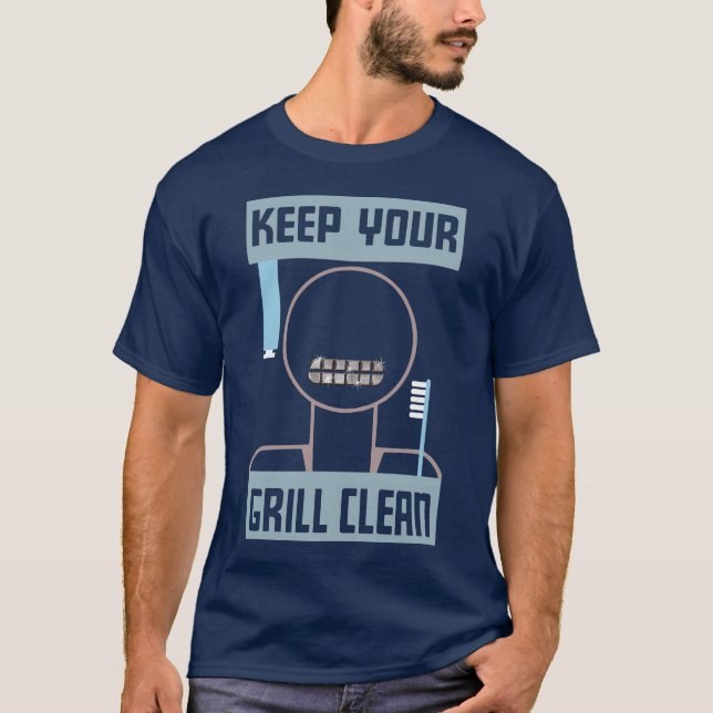 Behalten Sie Ihr sauberes T-Shirt des Grills (Vorderseite)