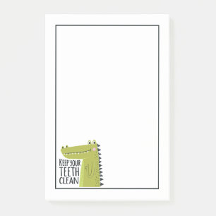 Behalten Sie Ihre Zähne sauber Post-it Klebezettel