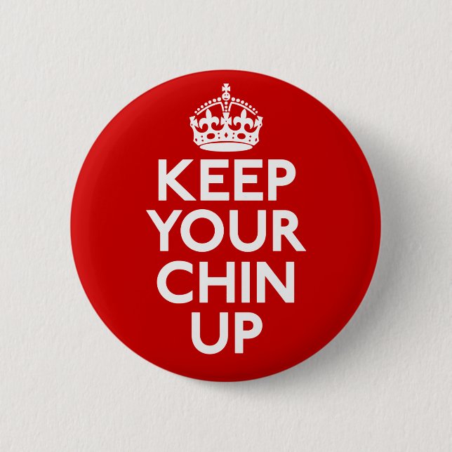 Behalten Sie Ihren Chin herauf Knopf Button (Vorderseite)