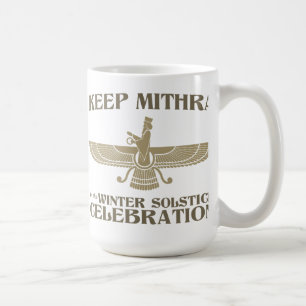 Behalten Sie Mithra in der Kaffeetasse