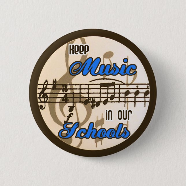 Behalten Sie Musik in unseren Schulen! Button (Vorderseite)