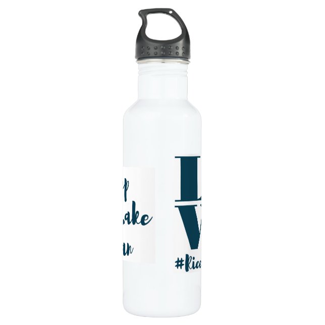 Behalten Sie Plastik aus unserem See heraus! Edelstahlflasche (Rückseite)