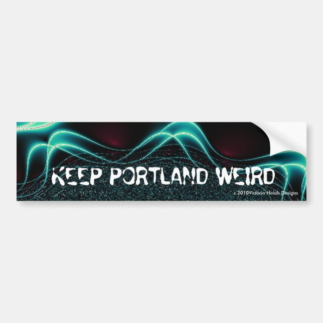 "BEHALTEN SIE PORTLAND SONDERBAR"--Autoaufkleber Autoaufkleber (Vorne)