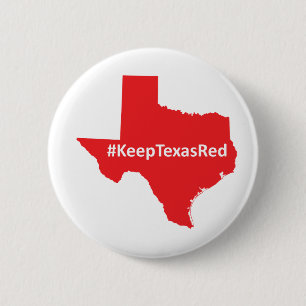 Behalten Sie roten Kampagnen-Knopf Texas Button