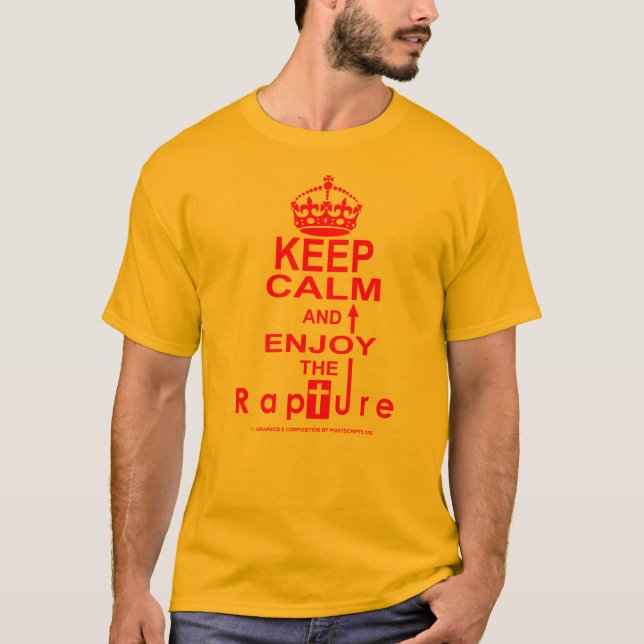 Behalten Sie Ruhe - die Begeisterung zu genießen T-Shirt (Vorderseite)