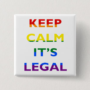 Behalten Sie Ruhe, die es legaler Knopf der Button