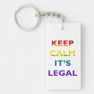 Behalten Sie Ruhe, die es legaler Schlüsselanhänger