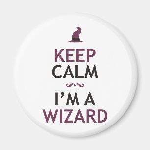 Behalten Sie Ruhe, die ich ein Zauberer bin Magnet