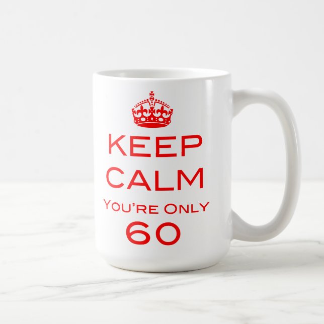 Behalten Sie Ruhe, die Sie die nur 60 Kaffeetasse (Rechts)