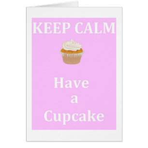 Behalten Sie Ruhe - einen kleinen Kuchen zu essen