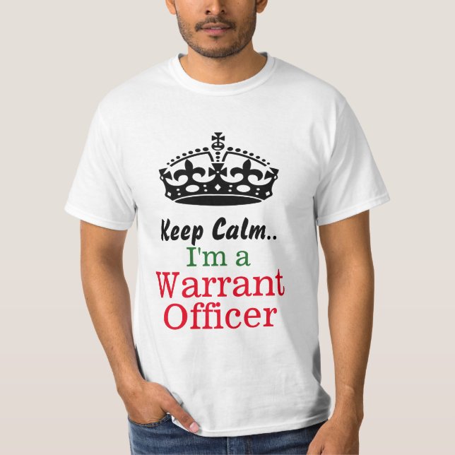 Behalten Sie Ruhe. Ich bin ein Stabsfeldwebel T-Shirt (Vorderseite)