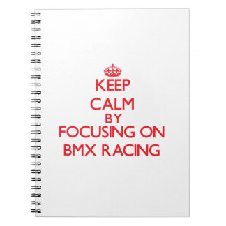 Behalten Sie Ruhe, indem Sie an auf Bmx Laufen Notizblock