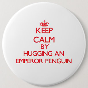 Behalten Sie Ruhe, indem Sie einen KaiserPenguin Button