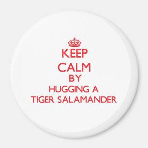 Behalten Sie Ruhe, indem Sie einen TigerSalamander Magnet