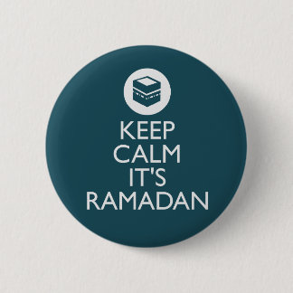 behalten Sie Ruhe sein Ramadan Button