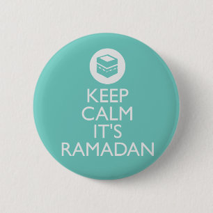 behalten Sie Ruhe sein RamadanTürkis Button