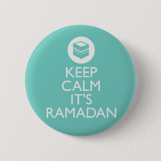 behalten Sie Ruhe sein RamadanTürkis Button