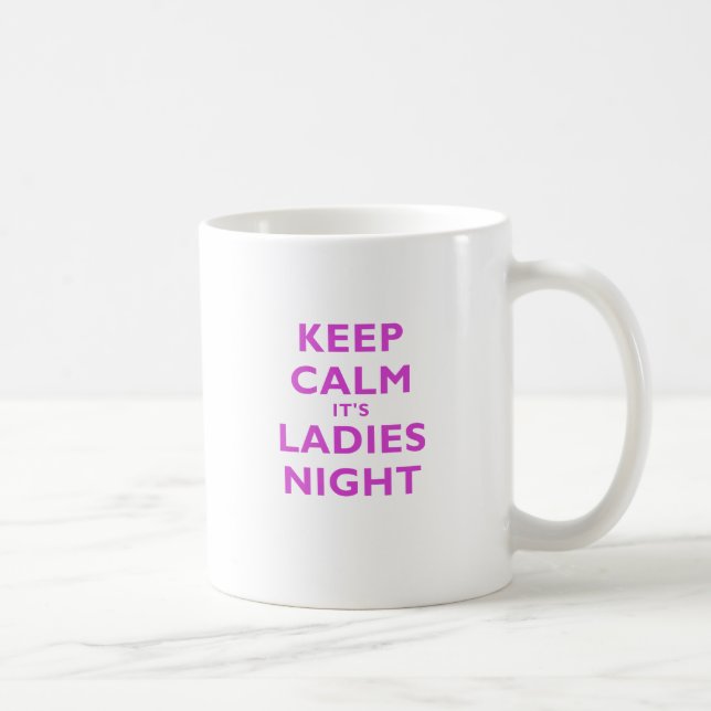 Behalten Sie Ruhe seine Damen-Nacht Kaffeetasse (Rechts)