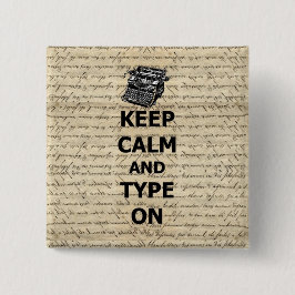 Behalten Sie Ruhe u. Art an Button