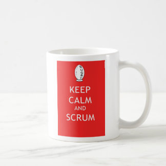 Behalten Sie Ruhe u. Scrum Kaffeetasse