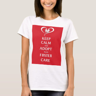 Behalten Sie Ruhe und adoptieren Sie von der T-Shirt