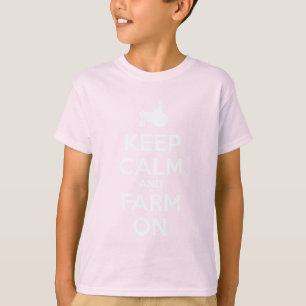 Behalten Sie Ruhe und Bauernhof an T-Shirt
