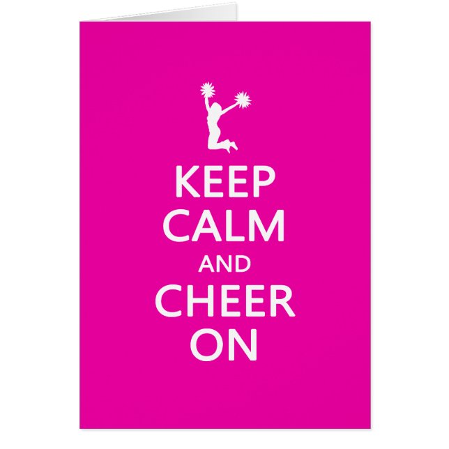 Behalten Sie Ruhe und Beifall an, Cheerleader-Rosa (Vorne)