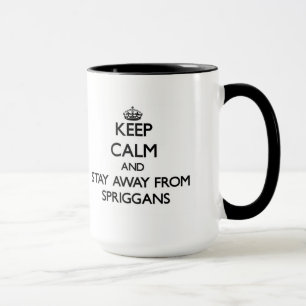 Behalten Sie Ruhe und bleibe Sie weg von Spriggans Tasse
