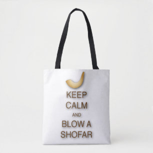 Behalten Sie Ruhe und brennen Sie einen Shofar Tasche