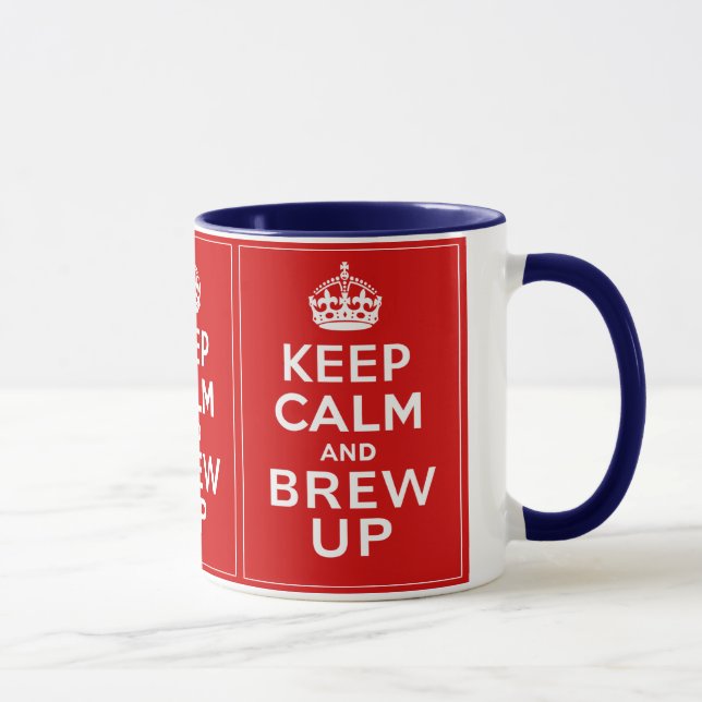 Behalten Sie Ruhe und Brew oben Tasse (Rechts)