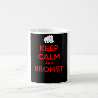 Behalten Sie Ruhe und brofist! Kaffeetasse