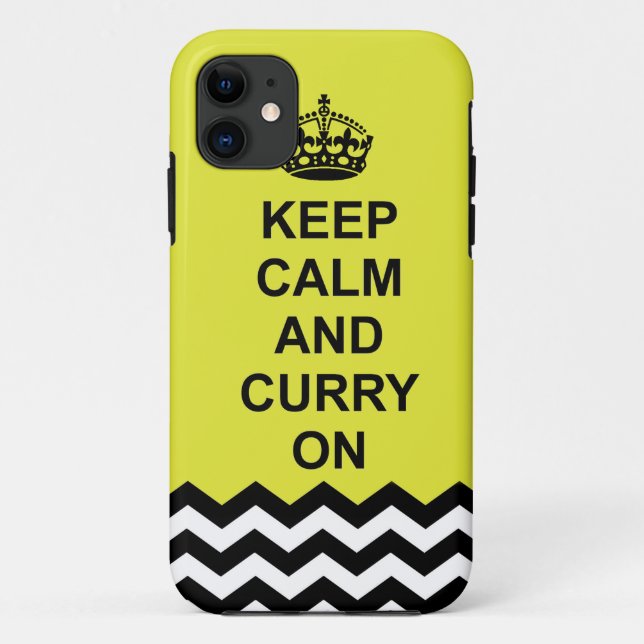 Behalten Sie Ruhe und Curry auf Telefonkasten Case-Mate iPhone Hülle (Rückseite)