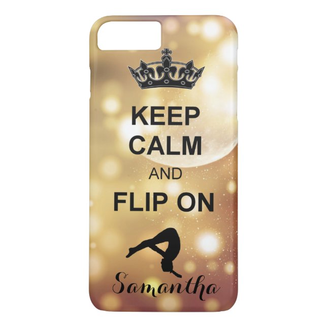 Behalten Sie Ruhe und drehen Sie auf stolpernde Case-Mate iPhone Hülle (Rückseite)