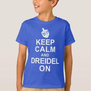 Behalten Sie Ruhe und Dreidel an T-Shirt