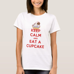 Behalten Sie Ruhe und essen Sie einen kleinen T-Shirt