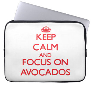 Behalten Sie Ruhe und Fokus auf AVOCADOS Laptopschutzhülle
