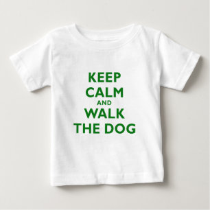 Behalten Sie Ruhe und gehen Sie der Hund Baby T-shirt