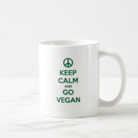 Behalten Sie Ruhe und GEHEN Sie VEGAN