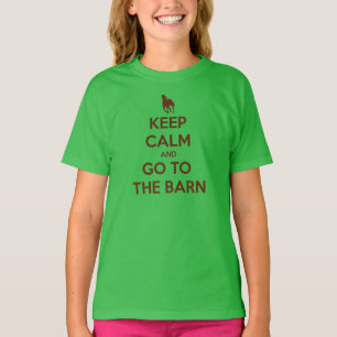 Behalten Sie Ruhe und gehen Sie zu den T-Shirt