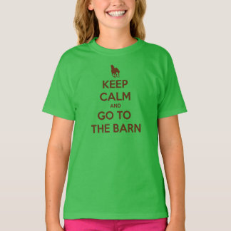 Behalten Sie Ruhe und gehen Sie zu den T-Shirt