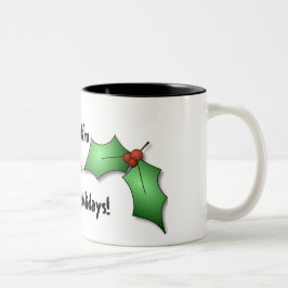 Behalten Sie Ruhe und genießen Sie die Zweifarbige Tasse