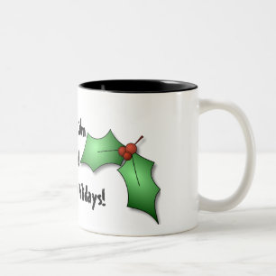 Behalten Sie Ruhe und genießen Sie die Zweifarbige Tasse