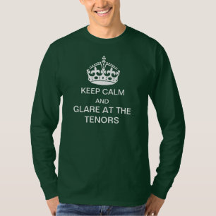 Behalten Sie Ruhe und grellen Glanz am Inhalts-T - T-Shirt